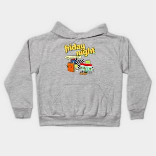 Friday Night! (board games, toys, music and books) Kids Hoodie